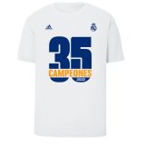 2021-2022 Real Madrid 35 La Liga Champions White Football Shirt Men's