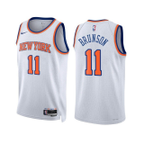 Male New York Knicks Association Edition Jersey 2022-2023 White Jalen Brunson #11