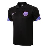 2021-2022 Barcelona Black Football Polo Shirt Men's