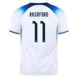2022 England Home Football Shirt Men's #Rashford #11