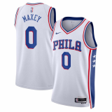 Male Philadelphia 76ers Association Edition Jersey 2022-2023 White Tyrese Maxey #0