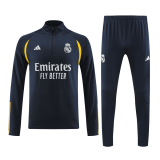 2023-2024 Real Madrid Navy Football Training Set (Sweatshirt + Pants) Men's