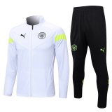 2022-2023 Manchester City White Football Training Set (Jacket + Pants) Men's