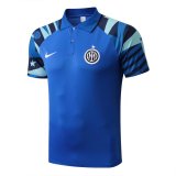 2022-2023 Inter Milan Blue Football Polo Shirt Men's