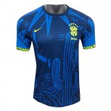 2022 Brazil Special Edition Blue Cactus Football Shirt Men's