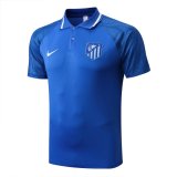 2022-2023 Atletico Madrid Blue Football Polo Shirt Men's