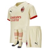 2021-2022 AC Milan Away Children's Football Shirt (Shirt+Short+Socks)