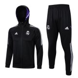 2022-2023 Real Madrid Black Football Training Set (Jacket + Pants) Men's #Hoodie