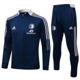 2021-2022 Feyenoord Navy Football Training Set (Jacket + Pants) Men's