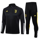 2023-2024 Juventus Black Football Training Set (Jacket + Pants) Men's