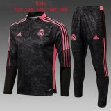 2021-2022 Real Madrid Black - Pink Football Training Set Children's