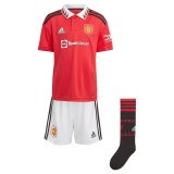 2022-2023 Manchester United Home Football Set (Shirt + Short + Socks) Children's