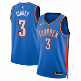 Male Oklahoma City Thunder Icon Edition Jersey 2022-2023 Blue Josh Giddey #3