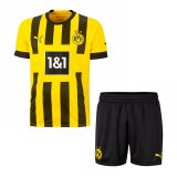 2022-2023 Borussia Dortmund Home Football Shirt (Shirt +Short) Children's