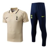 2022-2023 Tottenham Hotspur Beige Football Training Set (Polo + Pants) Men's