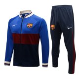 2021-2022 Barcelona Blue BRB Football Training Set (Jacket + Pants) Men's