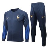 2022 France Royal Football Training Set (Jacket + Pants) Men's