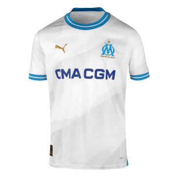 2023-2024 Marseille Home Football Shirt Men's