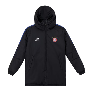 2022 Bayern Munich Black Winter Football Jacket Men's