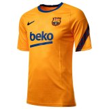 2022-2023 Barcelona Orange Short Football Training Shirt Men's