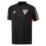 2023-2024 Sao Paulo FC Black Football Training Shirt Men's #Pre Match