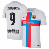 2022-2023 Barcelona Third Away Football Shirt Men's #Lewandowski #9 Player Version