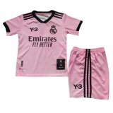 2022-2023 Real Madrid Y-3 120th Anniversary Pink Football Shirt (Shirt + Short) Children's