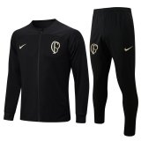 2023-2024 Corinthians Black Football Training Set (Jacket + Pants) Men's
