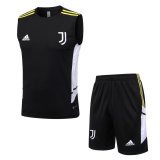 2022-2023 Juventus Black Football Set (Singlet + Short) Men's