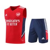 2022-2023 Arsenal Red Football Training Set (Singlet + Shorts) Men's
