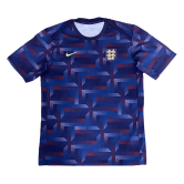 2024 England Pre-Match Blue Football Training Shirt Men's