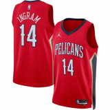 Male New Orleans Pelicans Statement Edition Jersey 2022-2023 Brand Red Brandon Ingram #14