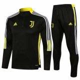 2021-2022 Juventus Black - Yellow Football Training Set Men's