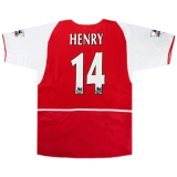 2002/2004 Arsenal Home Football Shirt Men's #Retro Henry #14