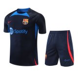 2022-2023 Barcelona Navy Football Set (Shirt + Short) Men's