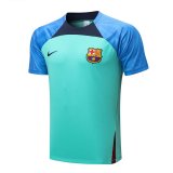2022-2023 Barcelona Green Short Football Training Shirt Men's