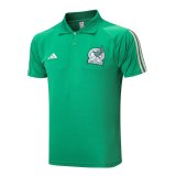 2023 Mexico Green Soccer Polo Shirt Men's