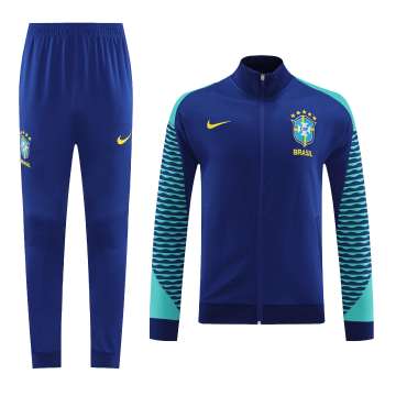 2023 Brazil Navy Football Training Set (Jacket + Pants) Men's
