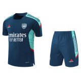 2021-2022 Arsenal Aqua Football Training Set (Shirt + Short) Men's
