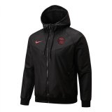 2022-2023 PSG Black All Weather Windrunner Football Jacket Men's