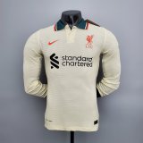 2021-2022 Liverpool Away Long Sleeve Men's Football Shirt #Player Version