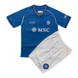 2023-2024 Napoli Home Football Set (Shirt + Short) Children's