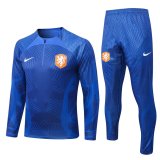 2022 Netherlands Blue 3D Football Training Set Men's