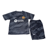 2023-2024 Barcelona Goalkeeper Football Set (Shirt + Short) Children's