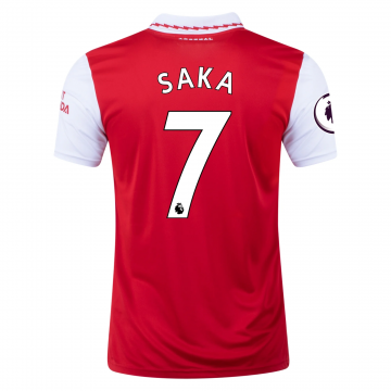 2022-2023 Arsenal Home Football Shirt Men's #Saka #7