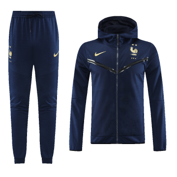 2023 France Navy Football Training Set (Sweatshirt + Pants) Men's #Hoodie