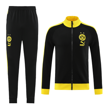 2023-2024 Borussia Dortmund Black Football Training Set (Jacket + Pants) Men's