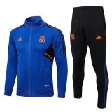 2022-2023 Real Madrid Blue Football Training Set (Jacket + Pants) Men's