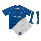 2023-2024 Napoli Home Football Whole Set (Shirt + Short + Socks) Children's