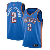 Male Oklahoma City Thunder Icon Edition Jersey 2022-2023 Blue Shai Gilgeous-Alexander #2